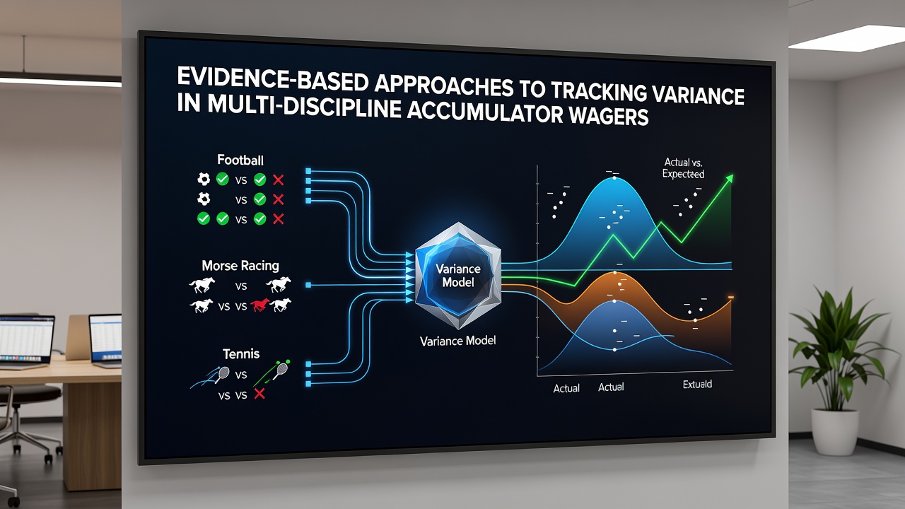 Graph showing variance trends in multi-discipline accumulator bets over time