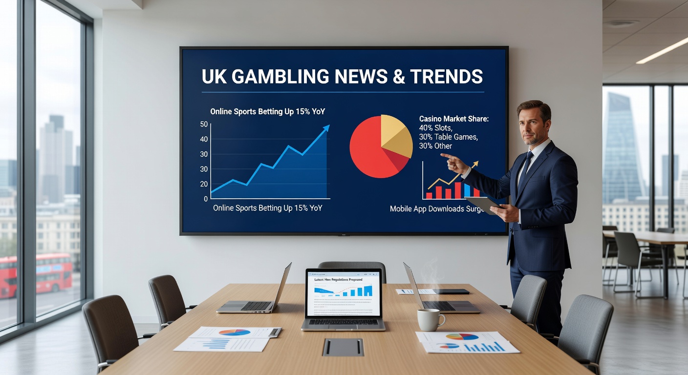 Graph showing UK online gambling trends with declining GGY lines amid stake limit changes