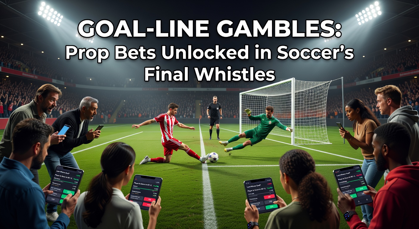 Soccer players celebrating a last-minute goal during a tense match, with the scoreboard showing stoppage time ticking down