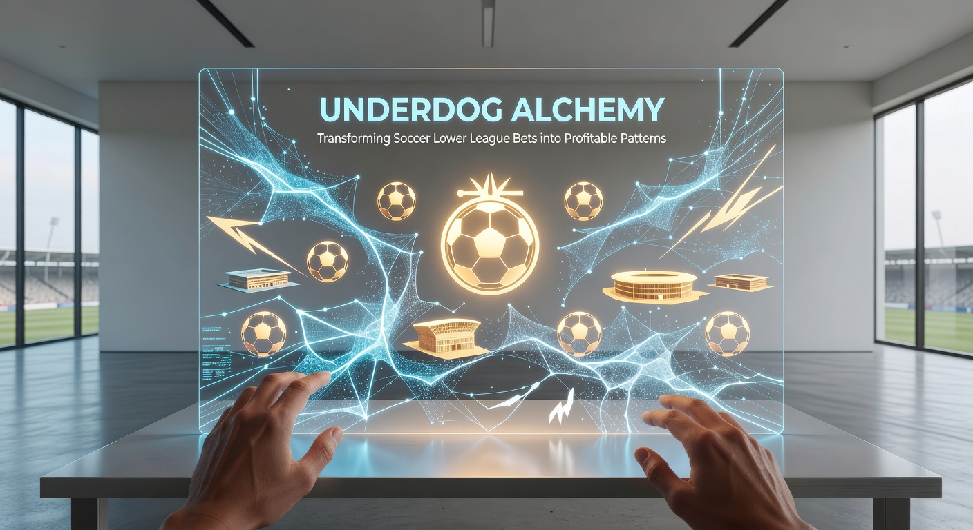 Intense lower league soccer match where underdog team scores a dramatic goal, crowd erupting in surprise