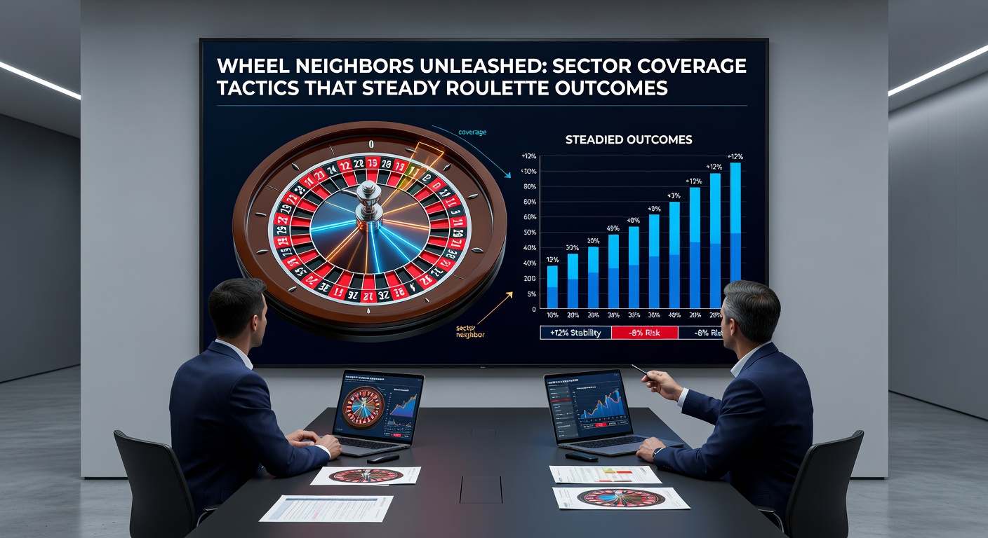 Digital roulette interface displaying active neighbor sector bets on a European wheel, with payout calculations overlayed